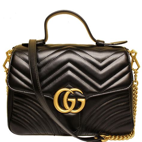 black gucci gg bag|gucci marmont small shoulder bag.